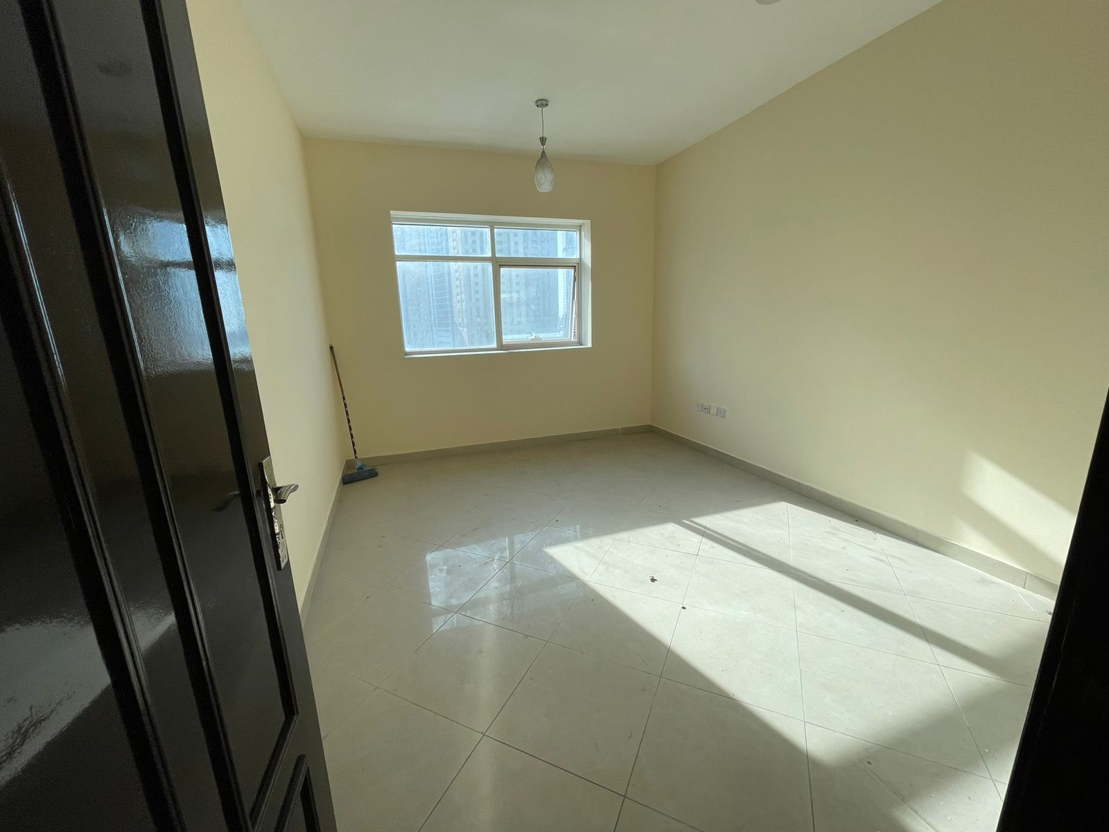 Largest 2BR + hall, open view, balcony, parking, built-in wardrobes, glass facade, family building, fast excellent maintenance