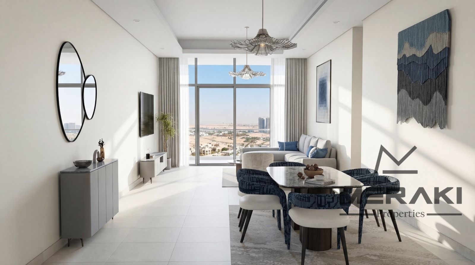 For ownership: three bedrooms and a living room, Amwaj Corniche Ajman + Golden Residency