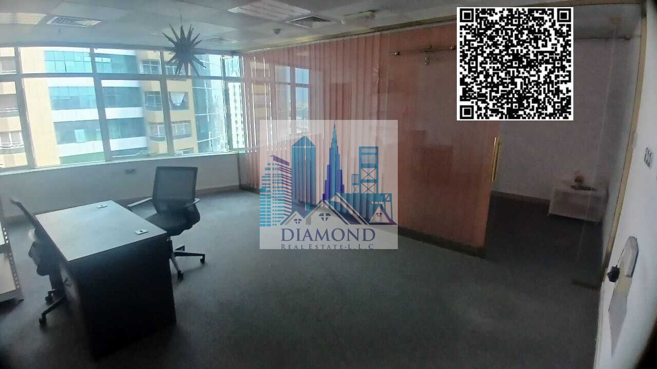 Office space available for sale, cash, freehold, for all nationalities, in Horizon Towers, Ajman.