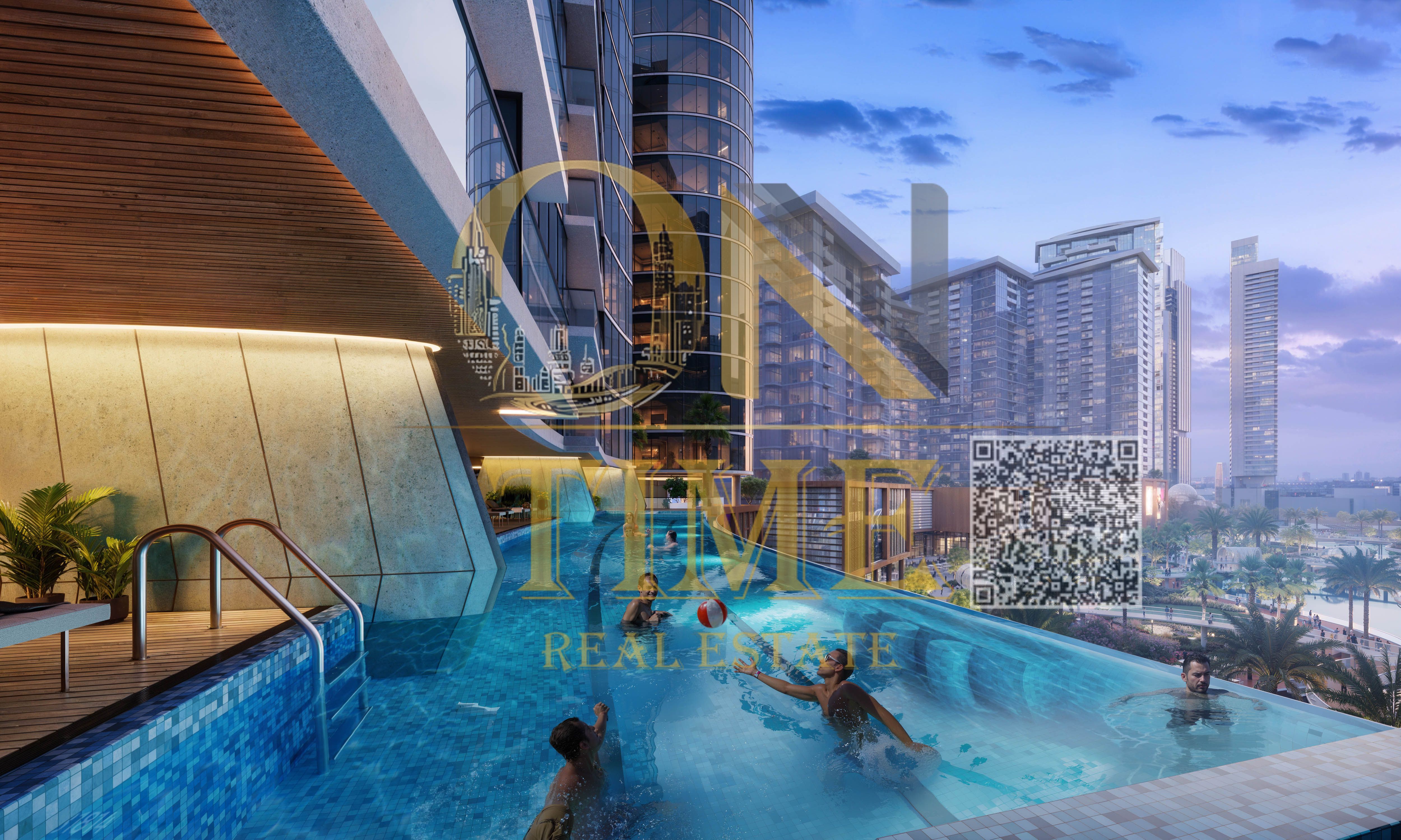 Exclusive offer with a down payment of 46000AED | Own your apartment overlooking a crystal lagon| Fully furnished | Direct installments with Developer