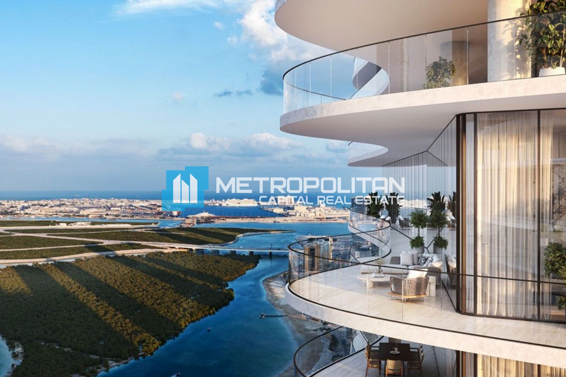 Sea View|Furnished 1BR+M|With Balcony|High Floor
