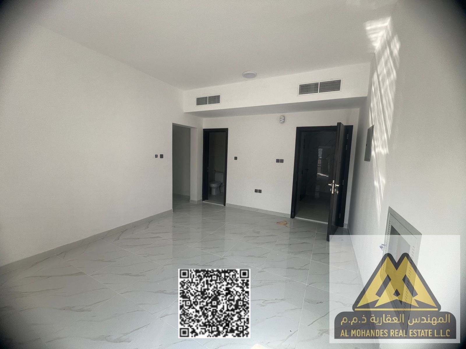 Now available for rent in Ajman – Al Nakheel area, brand new building, first occupancy.
