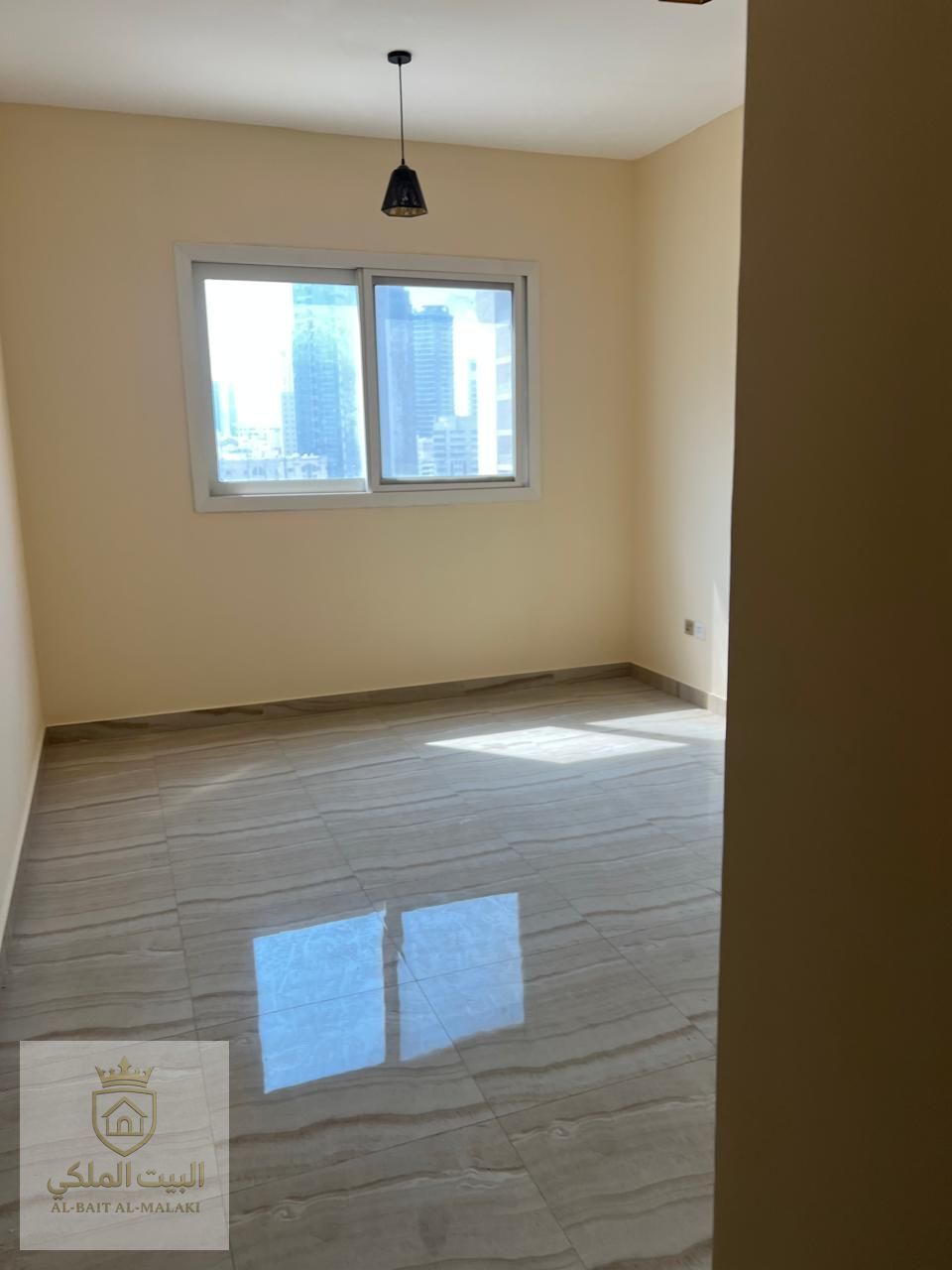 Two bedrooms and a living room in Al Qasimia Open view Payment in four or six installments Security deposit: Post-dated check (two or three months' rent) Two bathrooms Free parking Second tenant