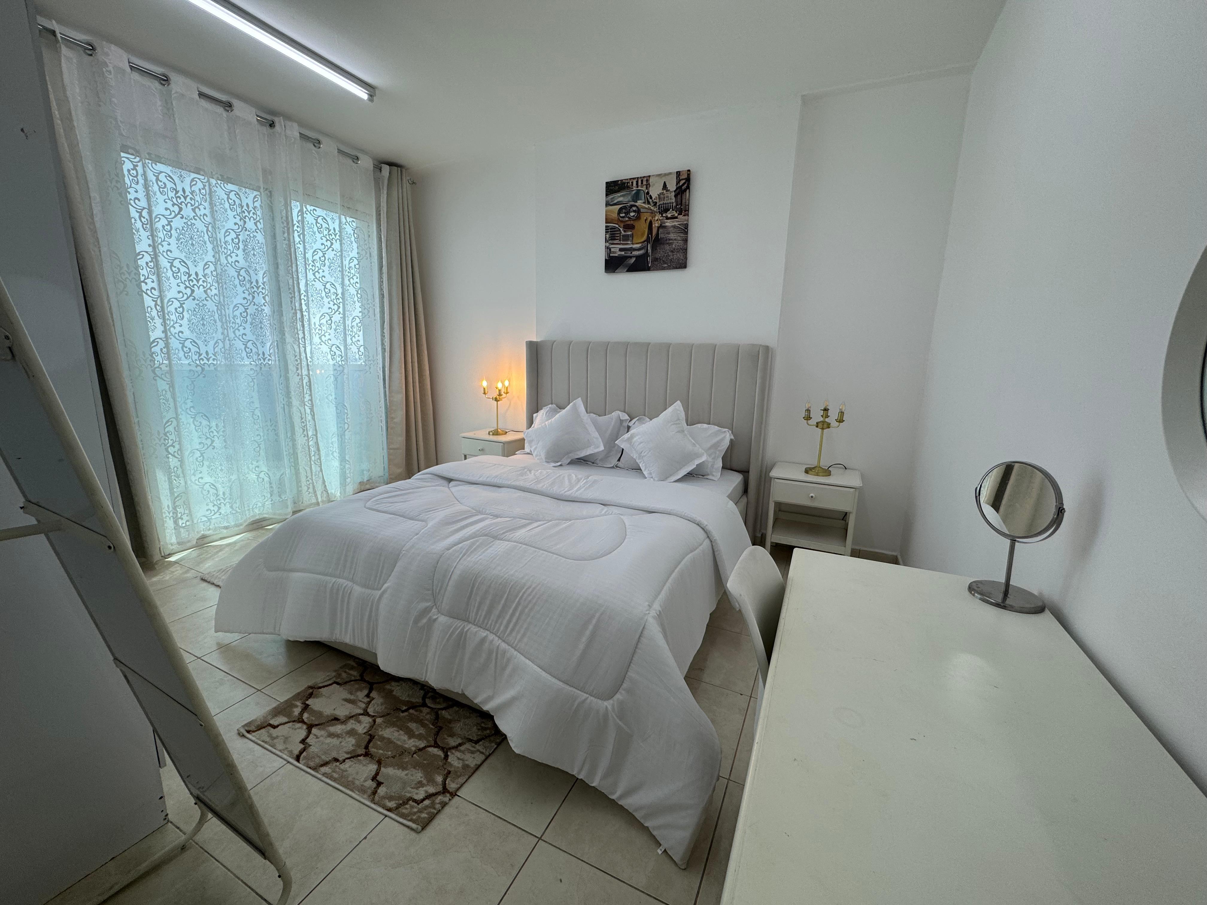 Two bedroom and living room in Al Diwan Towers first tenant brand new furniture spacious layout very prime location close to all services