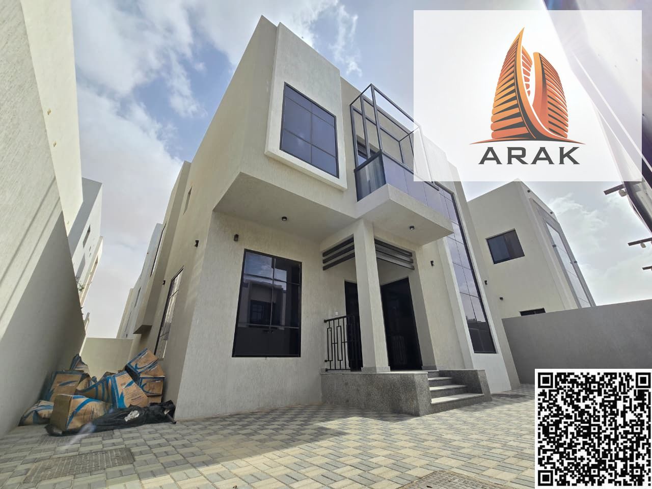 Luxury villa for rent in Al Zahya, brand new, first occupancy, fully air-conditioned, modern and elegant design, spacious areas, ideal for large famil