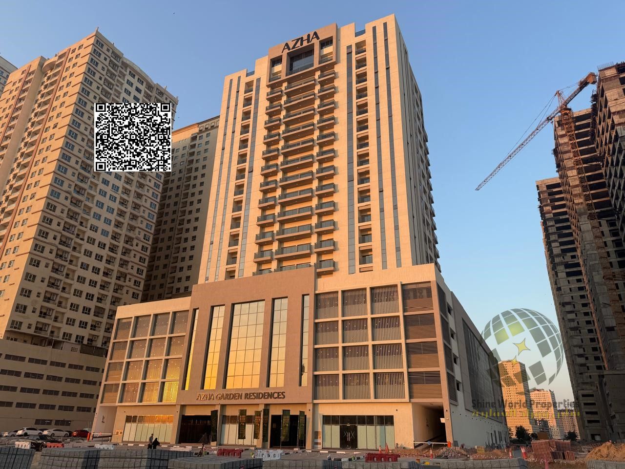 For annual rent – 27,000 – 4 cheques – City view – Gym