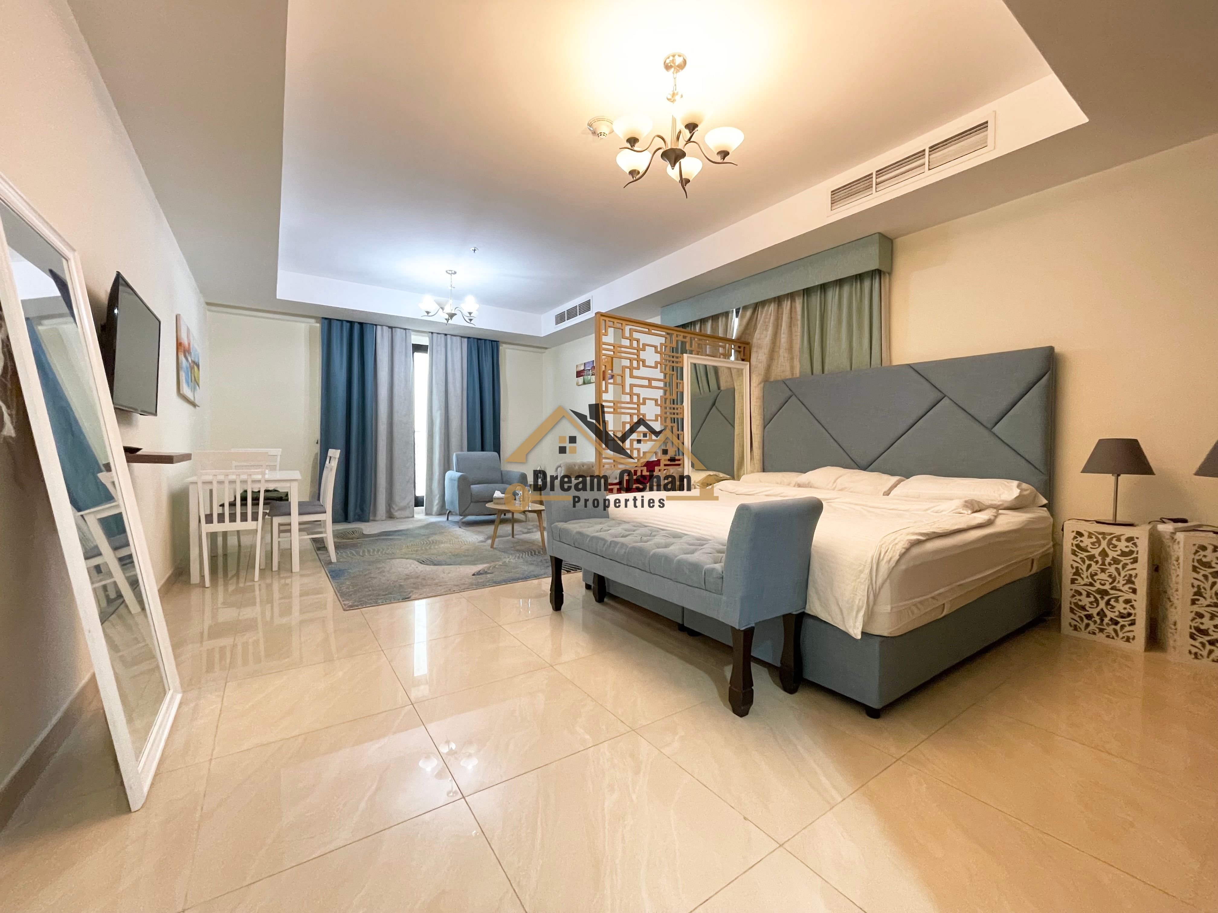 Unfurnished Ready Studio |Huge Size |With balcony |Near metro Al jaddaf