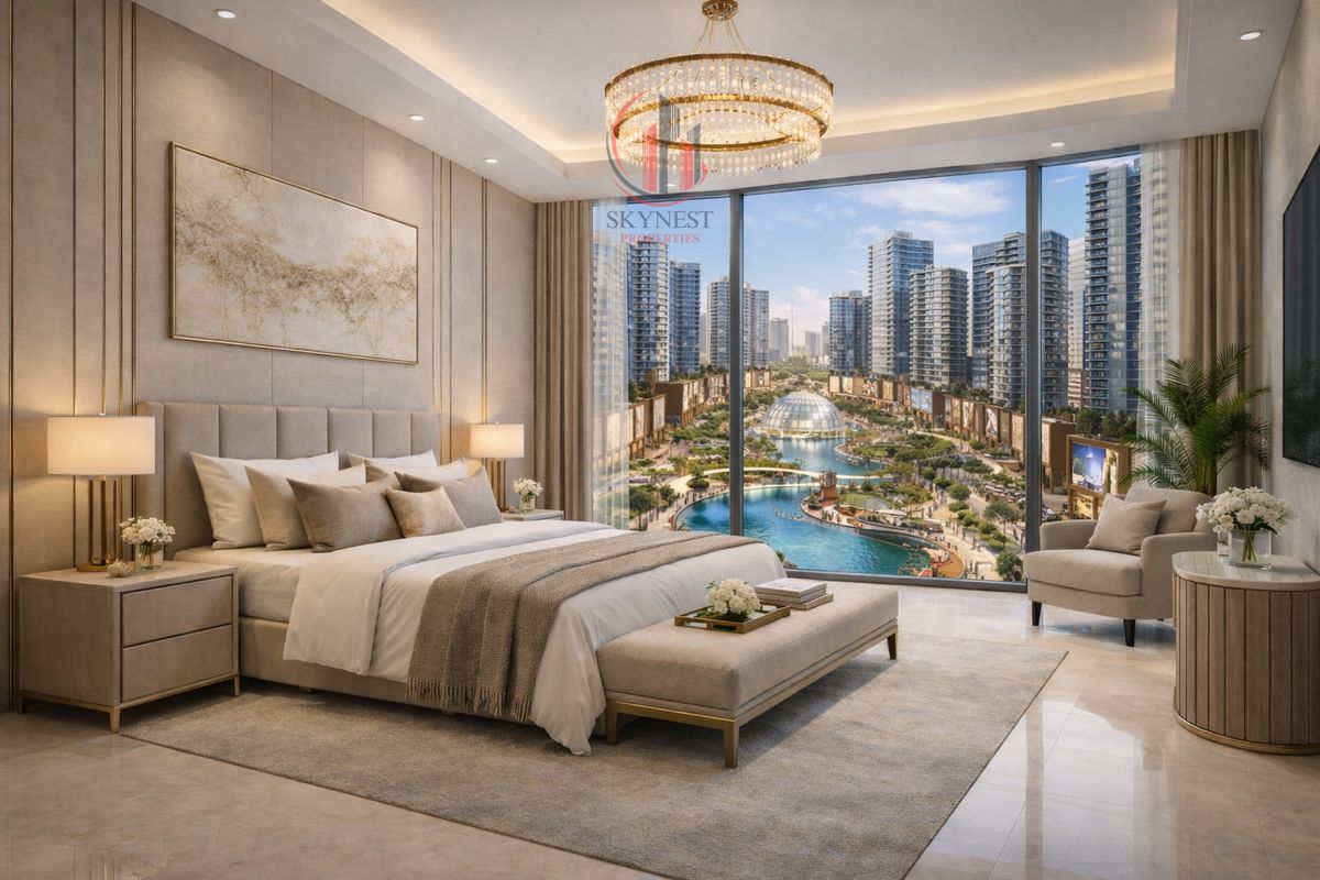 Full Lagoon View | 2 Master Bedrooms + Maid Room | 30% Cash Discount – Rare Deal in Ajman