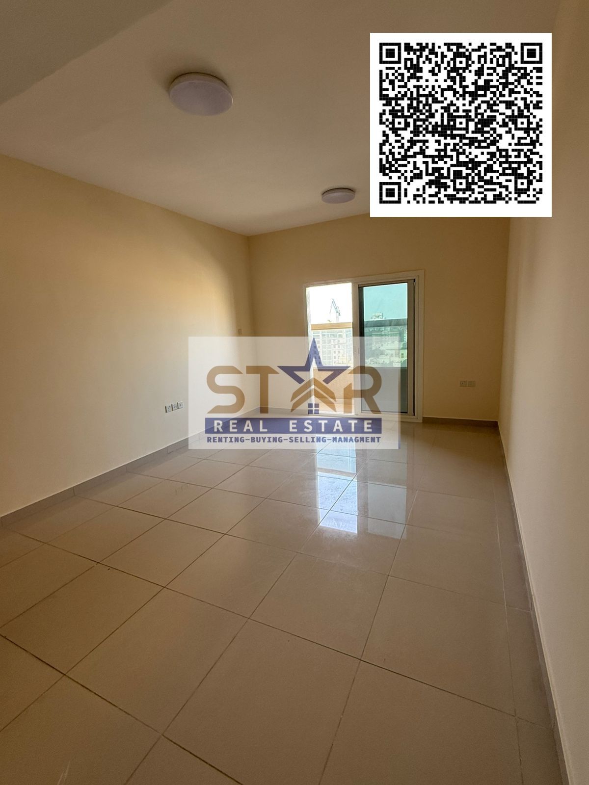 1-bedroom apartment with a living room, 2 bathrooms, balcony with open view, annual rent in Al Nuaimiya 1, Ajman