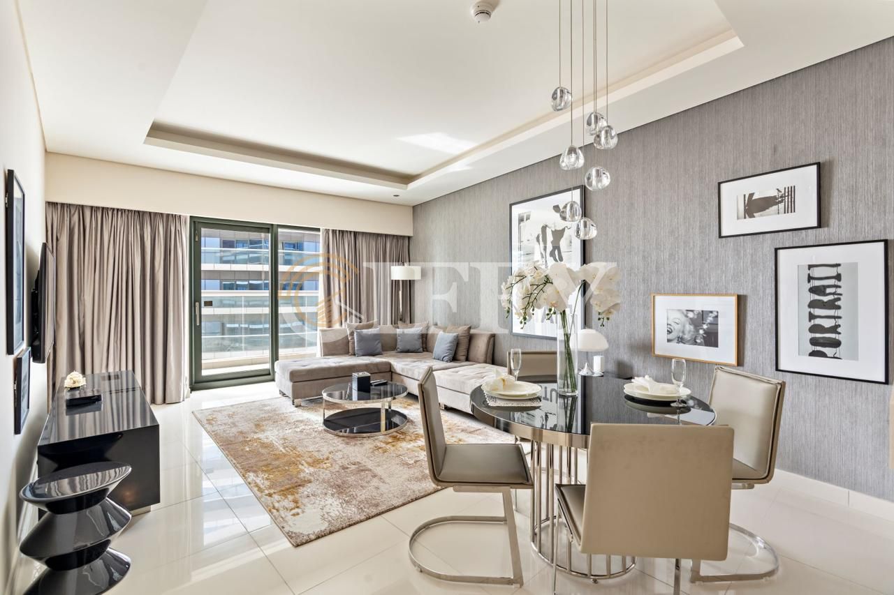 Fully Furnished Luxury 1BR | High-Floor Living in DAMAC Paramount Tower B