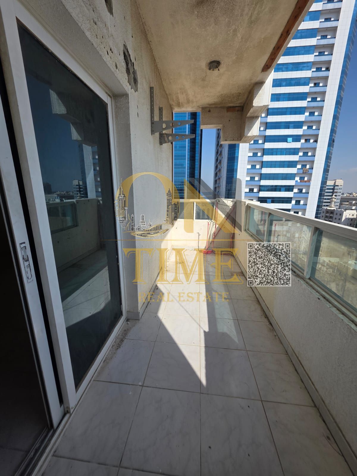 Two bedroom and living room apartment for annual rent in Al Nakheel 2 in Ajman in a very