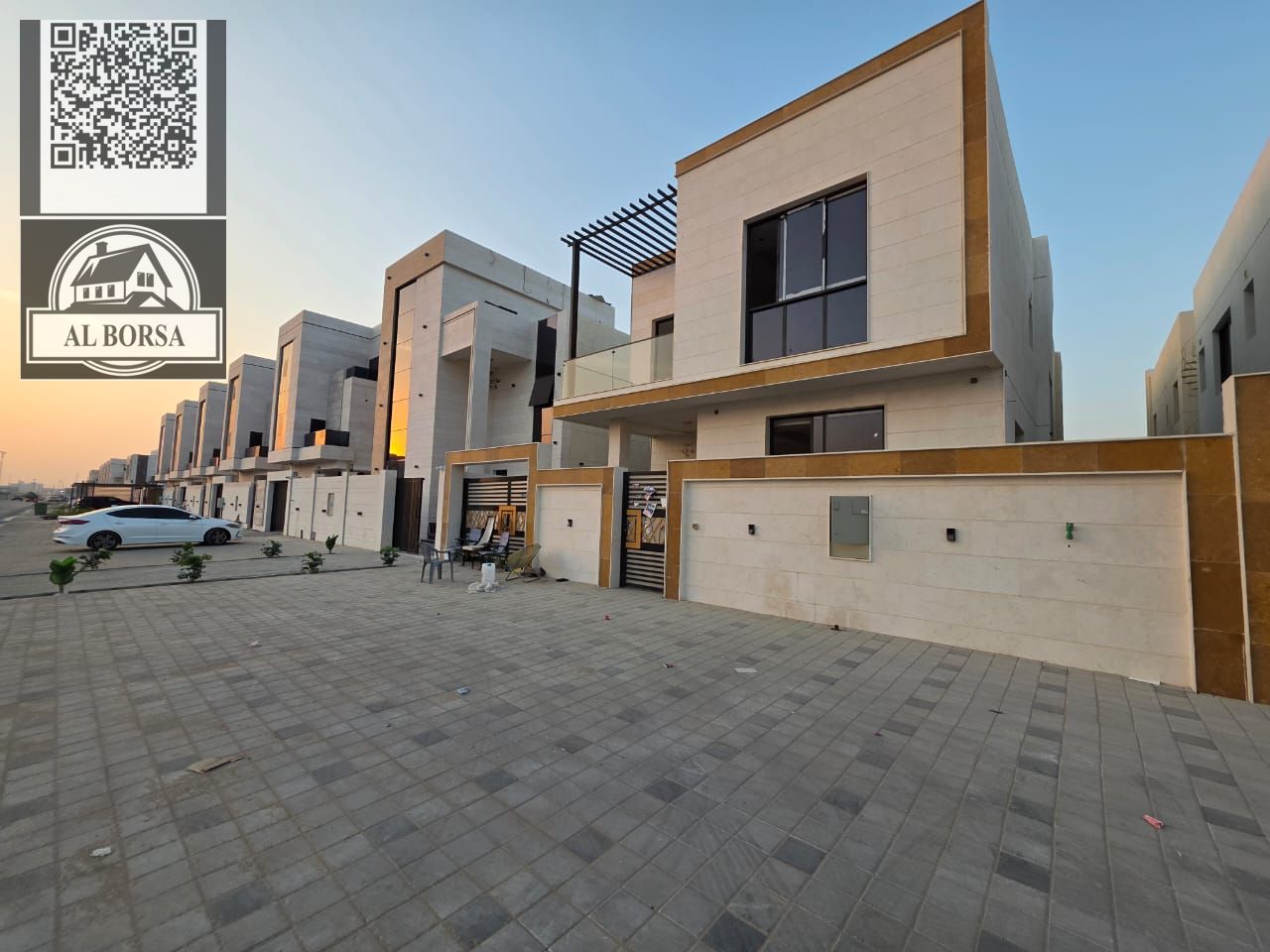 Villa for sale in Al Yasmin area, Ajman: 5 master bedrooms, majlis, and living room with a modern design and luxurious finishes - freehold ownershi
