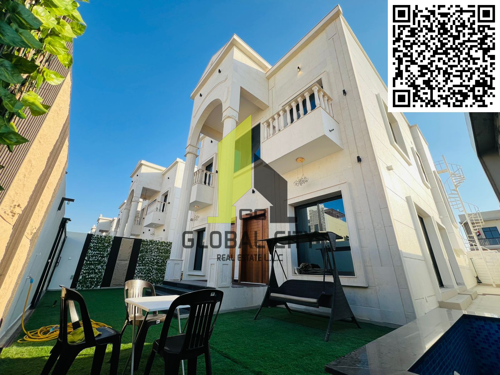 EXQUISITE 5 MASTER BEDROOM , STAND ALONE VILLA FOR SALE IN ZAHYA , TOTAL PLOT AREA SQM 340 , SQFT 3,664 , TOTAL BUILT-UP SQFT 4,500 , PRICE 2.4M ,,