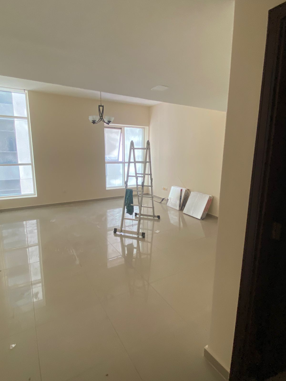 Two rooms and a hall, 3 bathrooms in Al Majaz 2, on the unit and Jamal Abdul Nasser, central air conditioning, free parking and payment facilities for