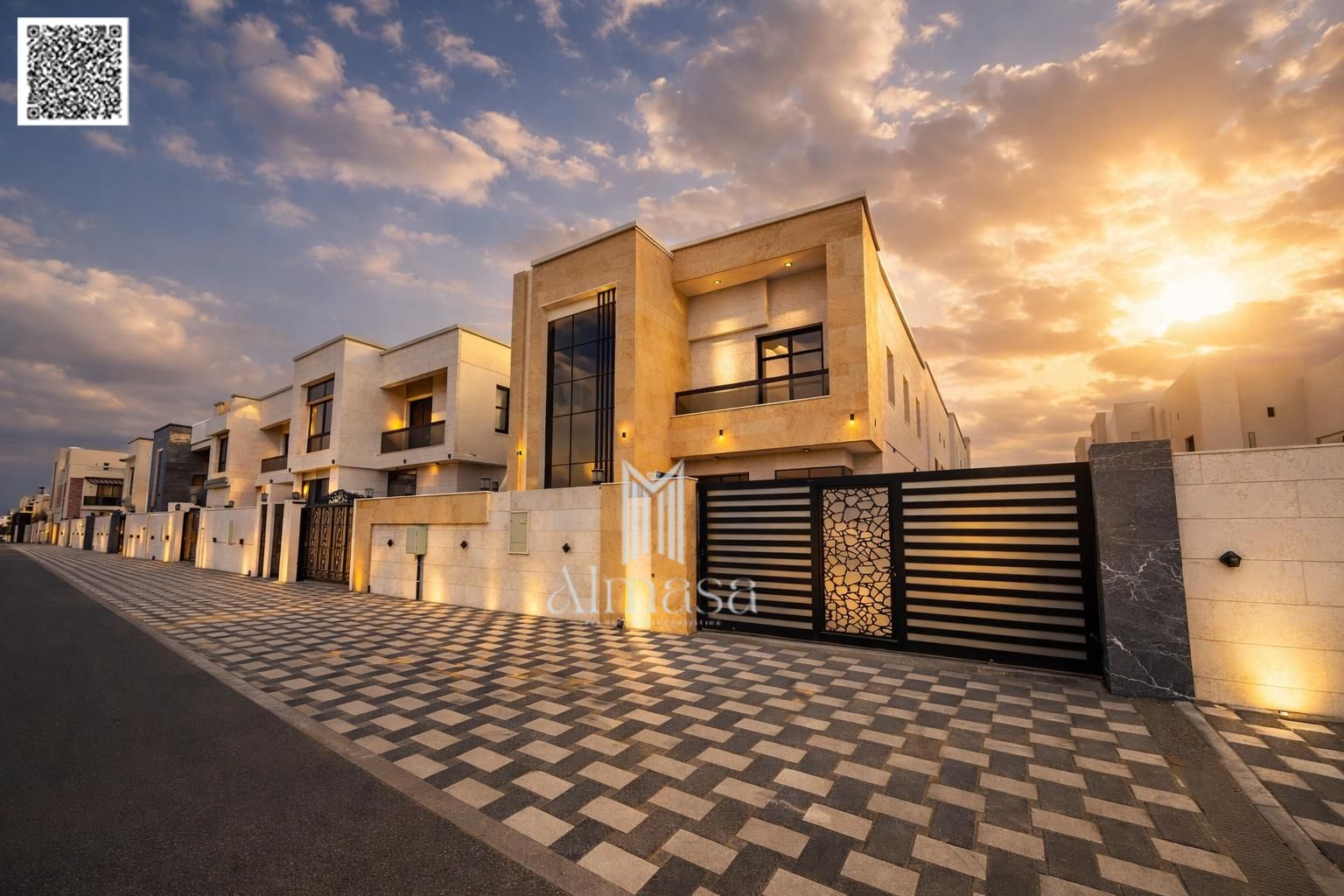 Villa for sale in Al Yasmin area - Ajman, one of the quiet and distinguished residential areas, close to all vital services and facilities, with easy