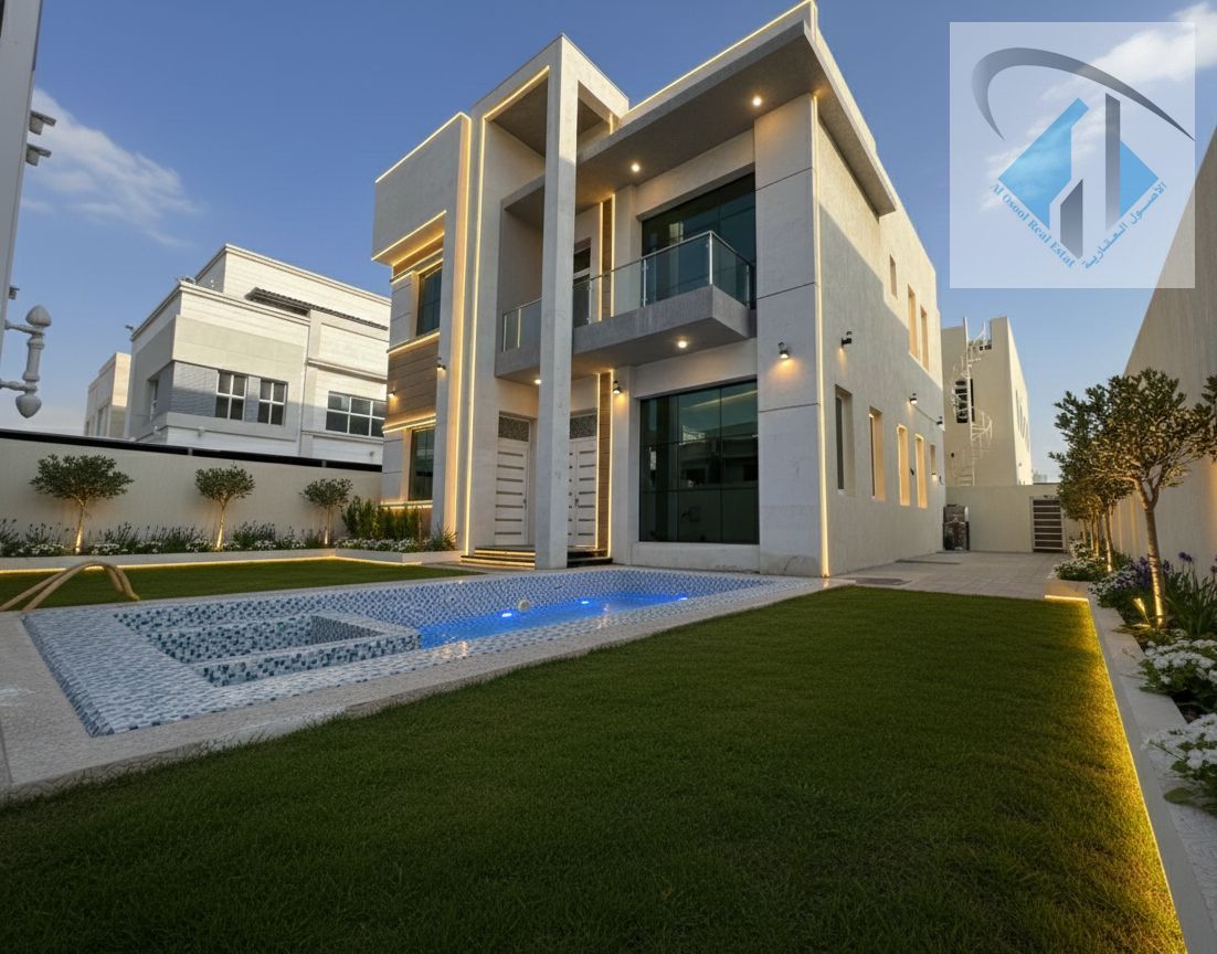 Villa for sale with swimming pool, including electricity, water, and air conditioning. Freehold ownership.