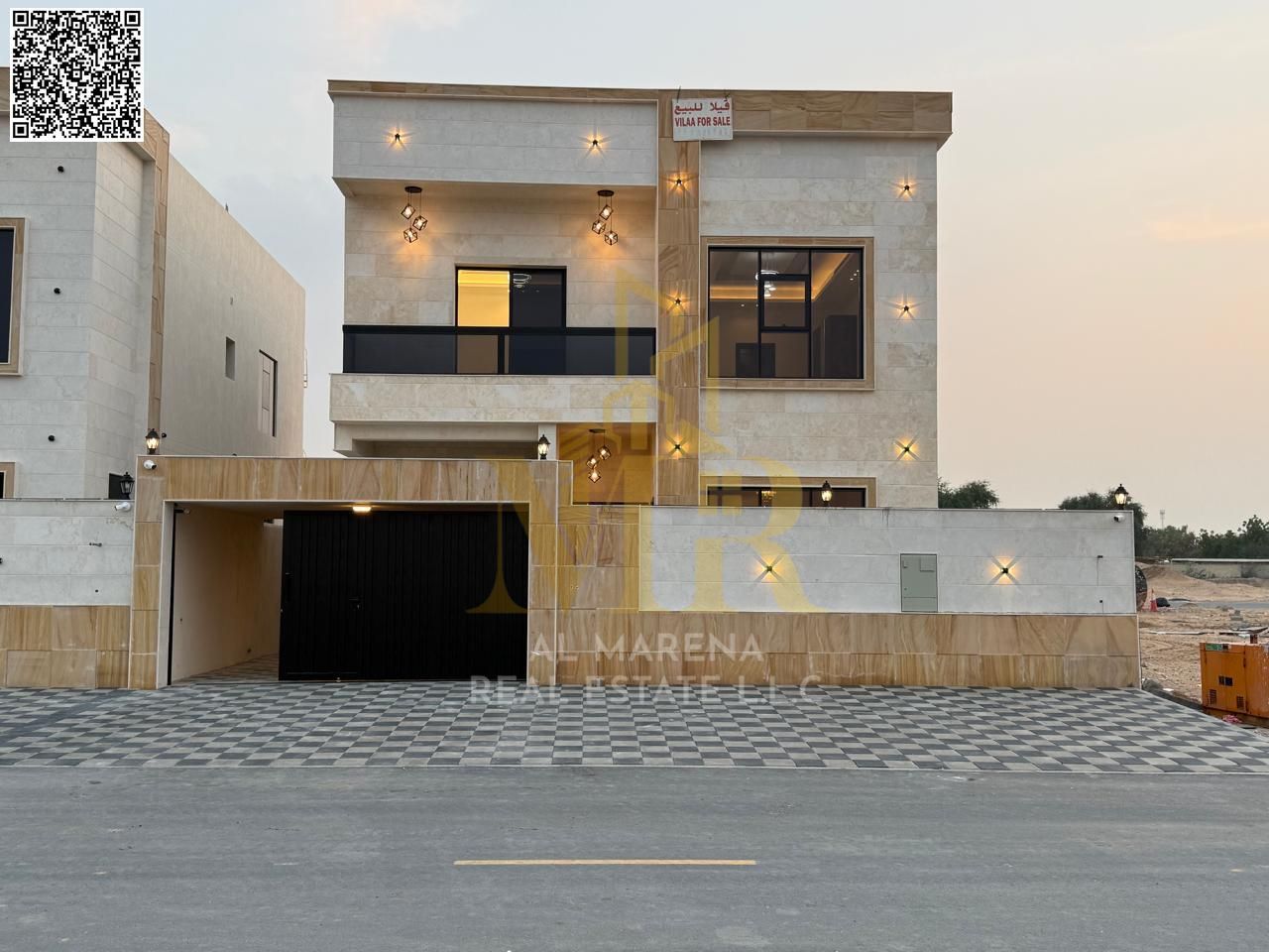 A villa with all registration and ownership fees included, on the main street, ready to move in, in the most prestigious areas of Ajman. Freehold owne