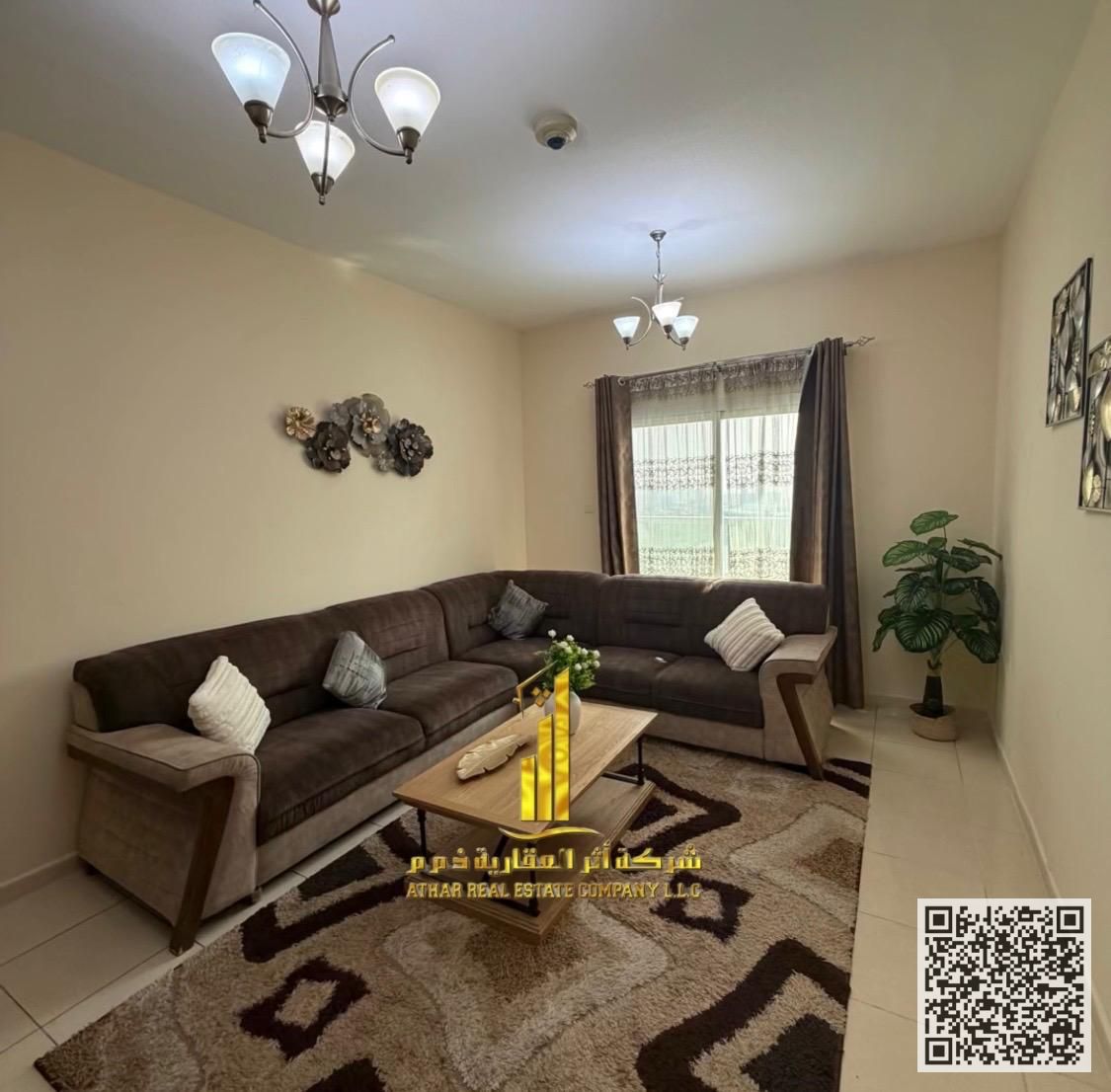 Furnished one-bedroom apartment for monthly rent in Ajman - Al Rashidiya - Orient Towers Includes bills, internet & parking Ready to move in