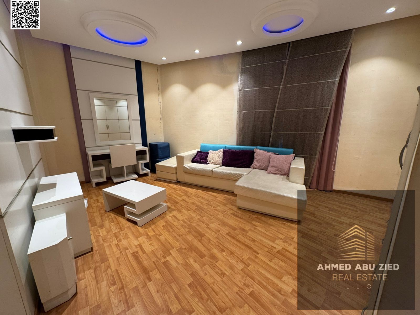 The most stylish and luxurious apartment consisting of a master bedroom, a separate kitchen, two balconies, and two bathrooms. Full maintenance is inc