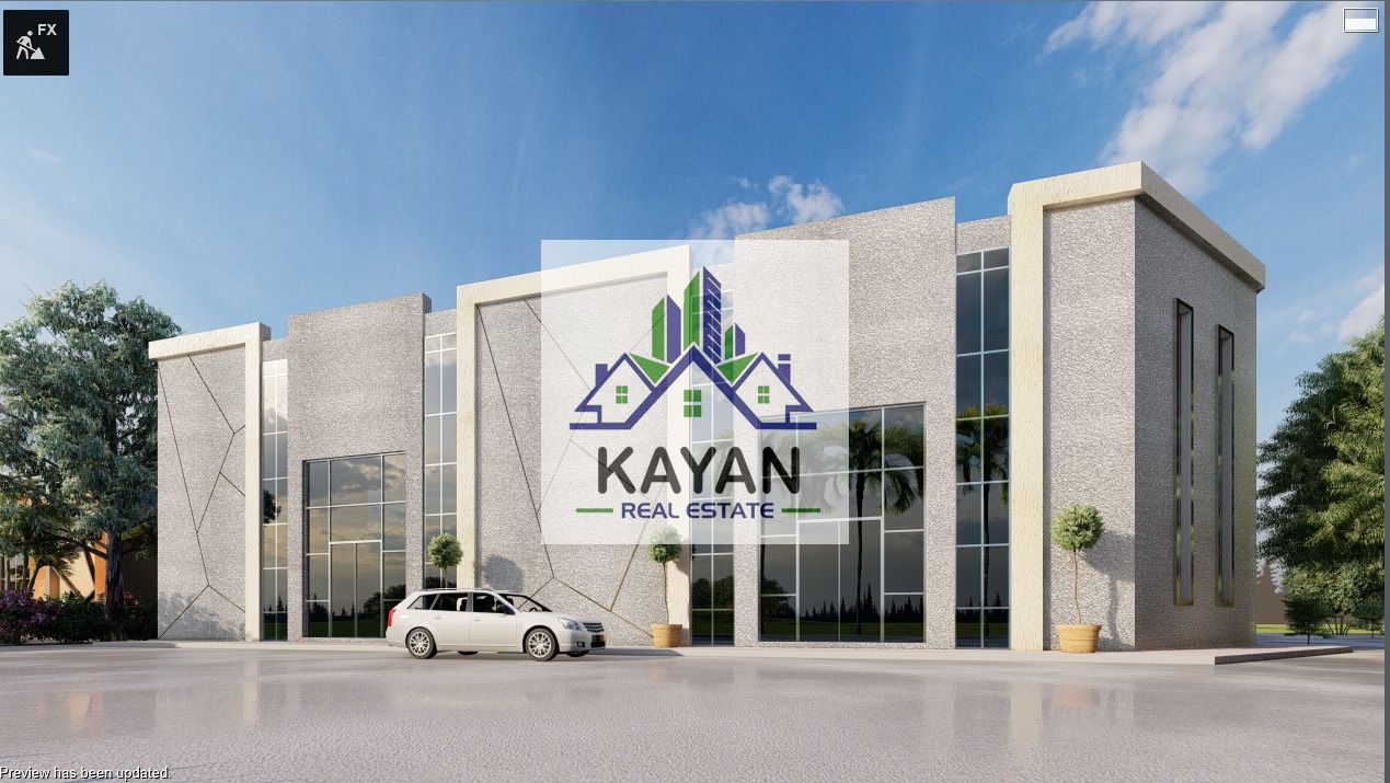 Warehouse complex for rent with a total area of 13,500 sq. ft, equipped with 220