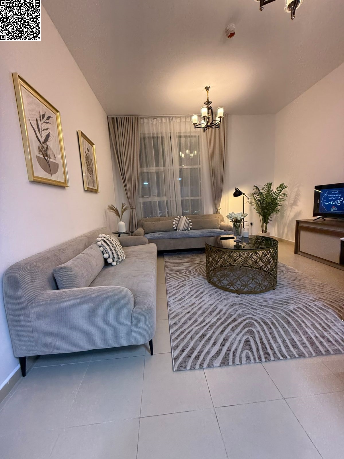 1BHK furnished for monthly rent, including all bills + internet + private parking inside the towers ( NEW furniture, FIRST tenant ) B O O K NOW