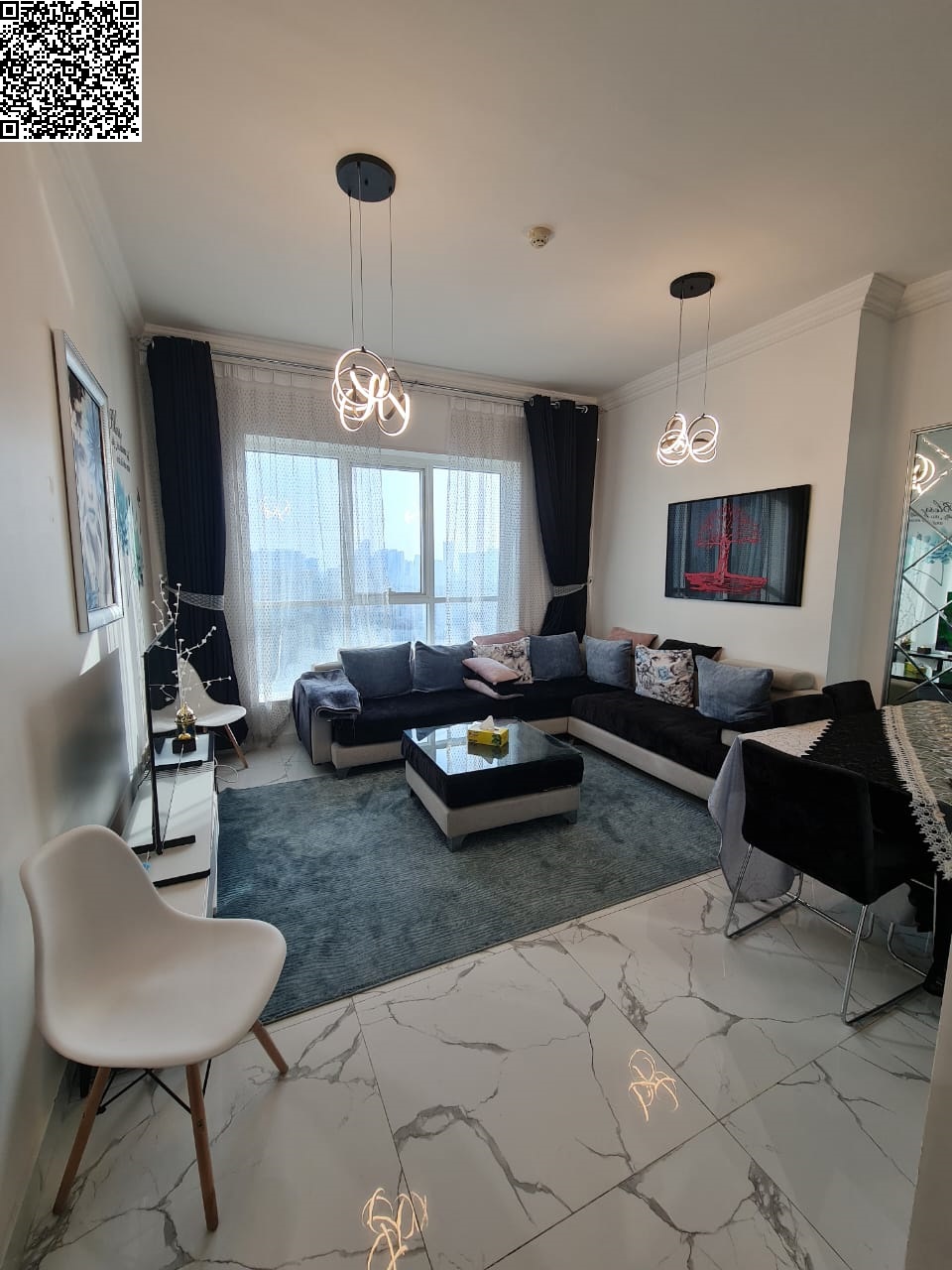 1BHK furnished for monthly rent, including all bills + internet +GYM + POOL + Private Parking inside the towers (NEW furniture, FIRST tenant) BOOKNOW