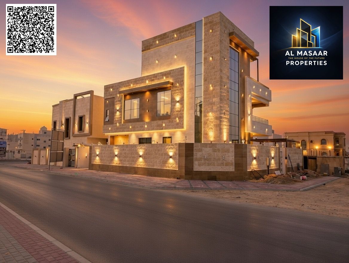 Opportunity to own a corner villa directly on the main road with a swimming pool, rooftop terrace, and space for elevator installation, at a special p