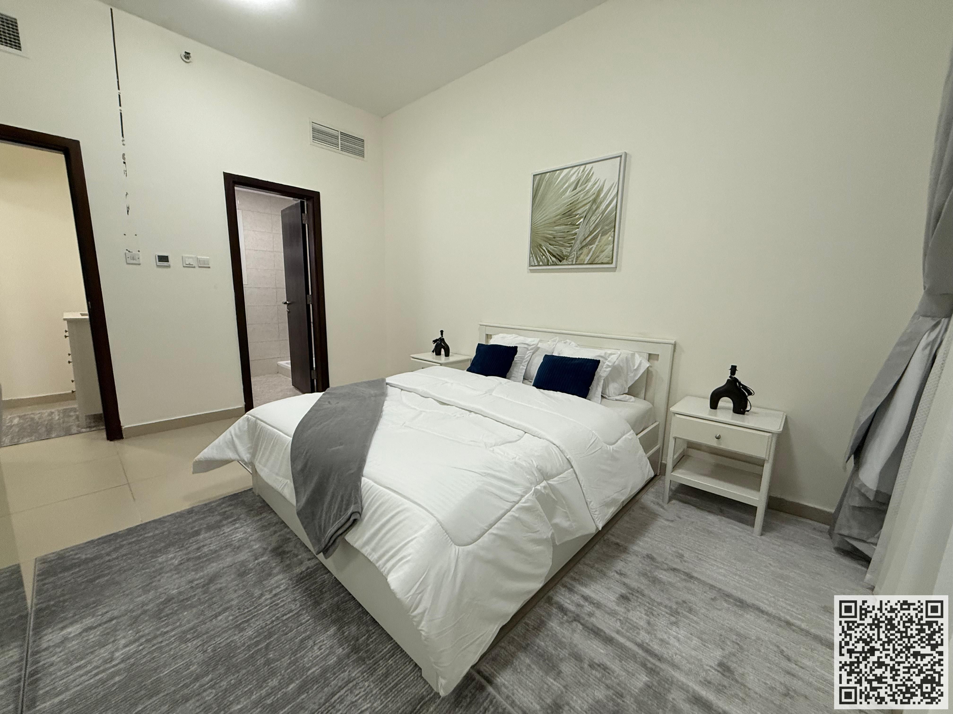 Luxurious and elegant fully furnished one-bedroom apartment with brand new, high-end furnishings. Includes all bills, internet, and a private parking