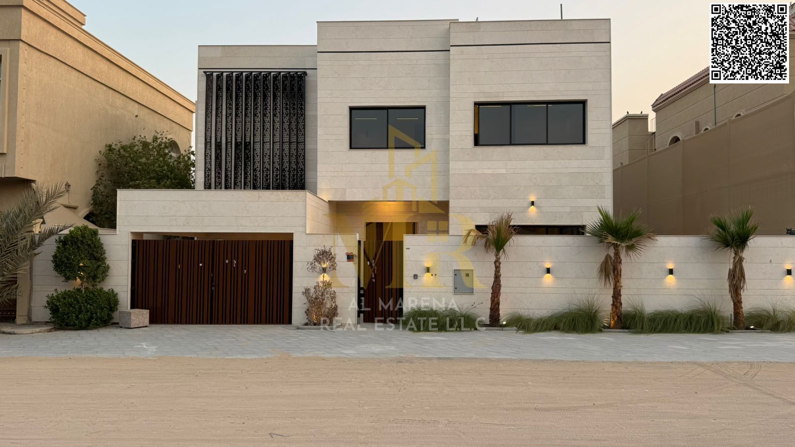 Villas for sale directly opposite the mosque with a private pool, super deluxe finishing