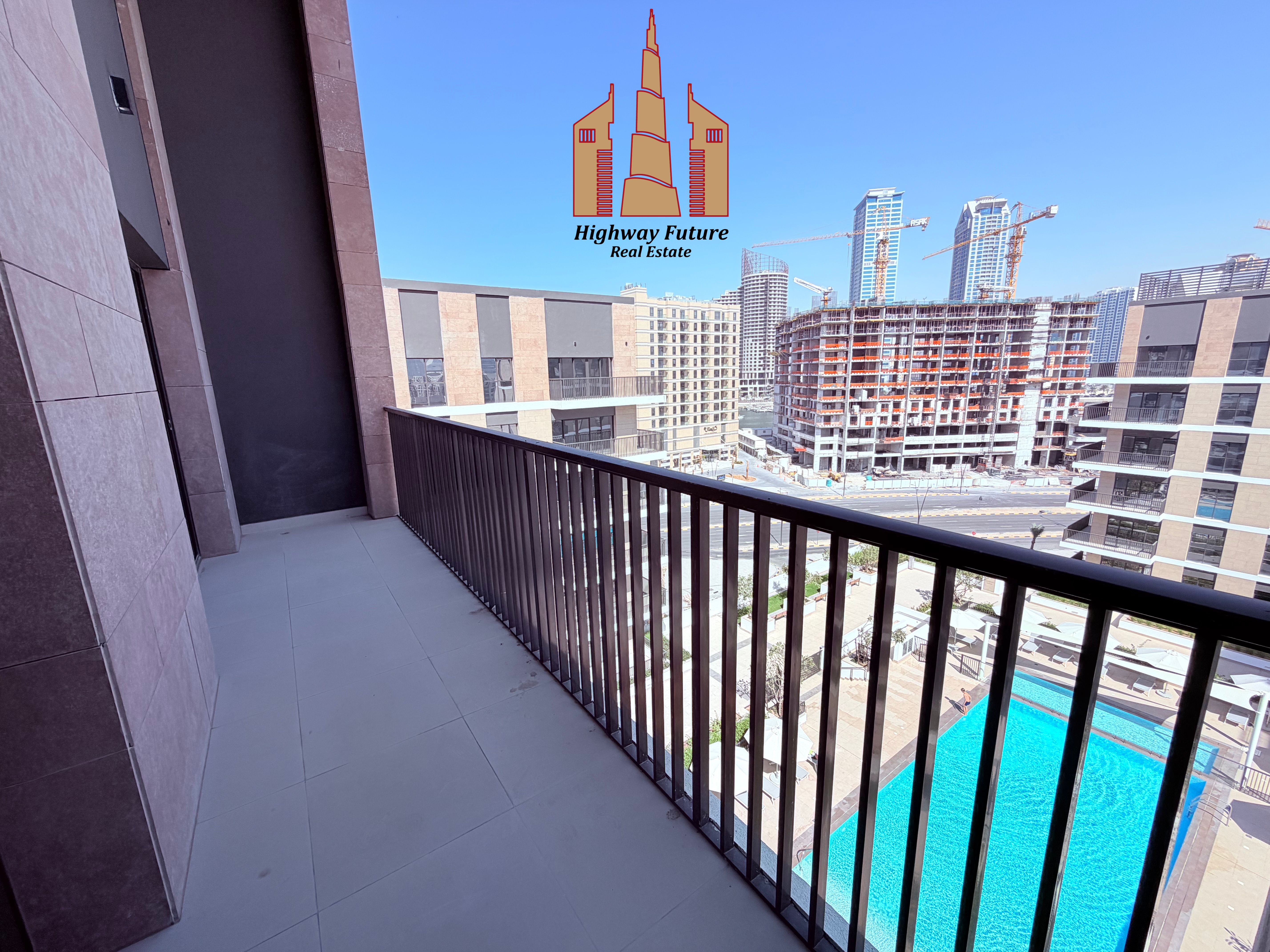 Brand New | Pool View | Luxurious 3-BR | Maid Room |