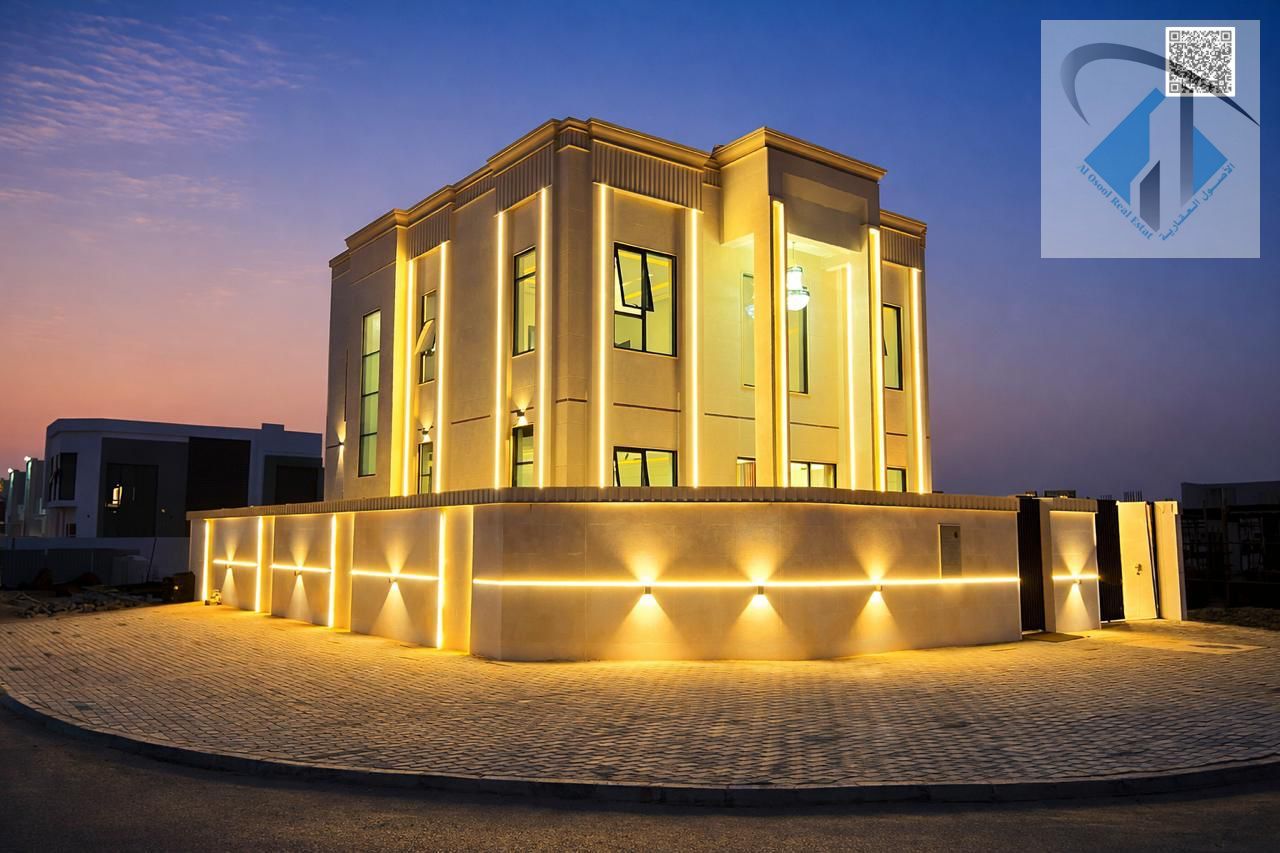 Corner villa for sale at Al Helio 2 area, luxurious finishing, bargain price.