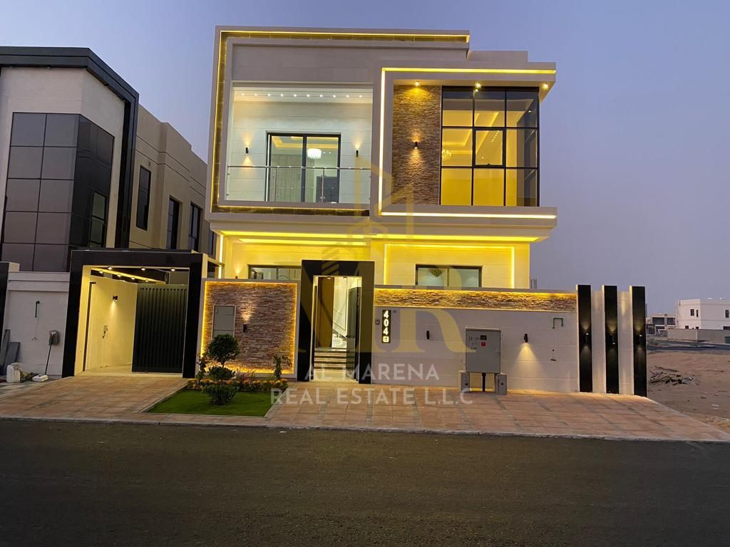 Villa moderne à vendre à Ajman, quartier d'Al Yasmeen, raccordée à l'eau et à l'électricité, à un prix exceptionnel.