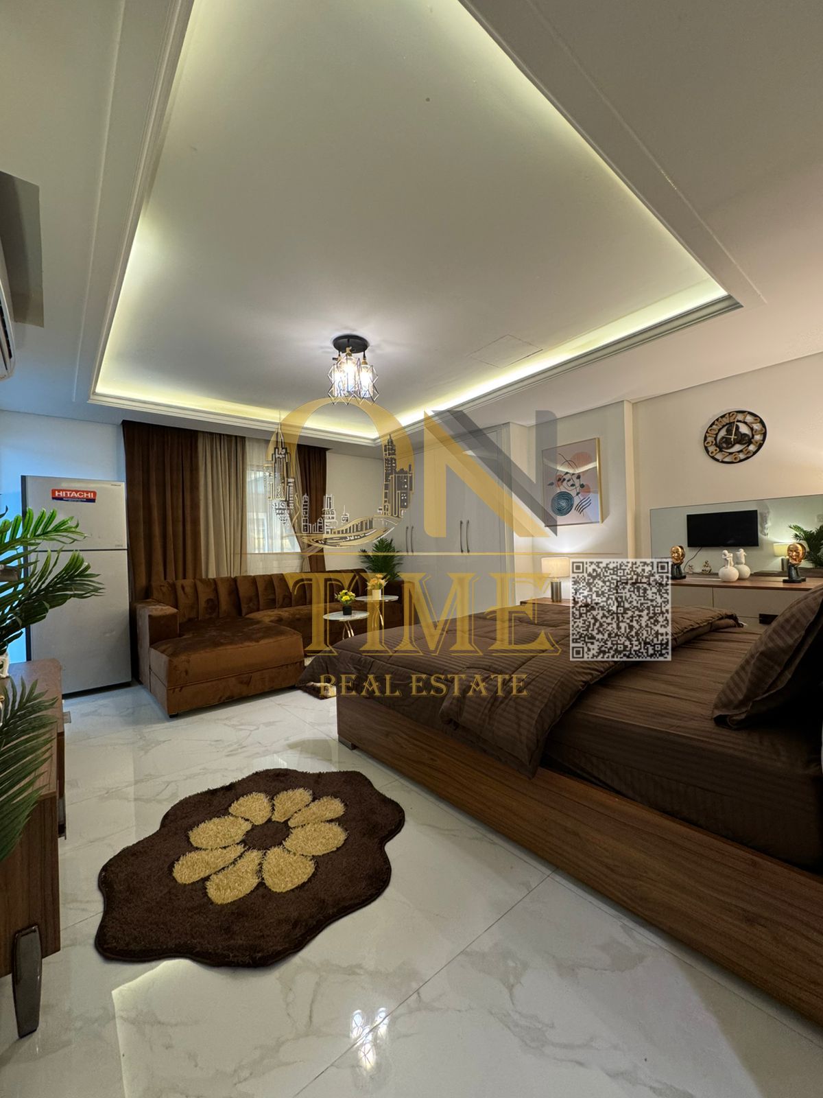Studio apartment for monthly rent | with pool, gym, and parking | All bills included | Fully furnished