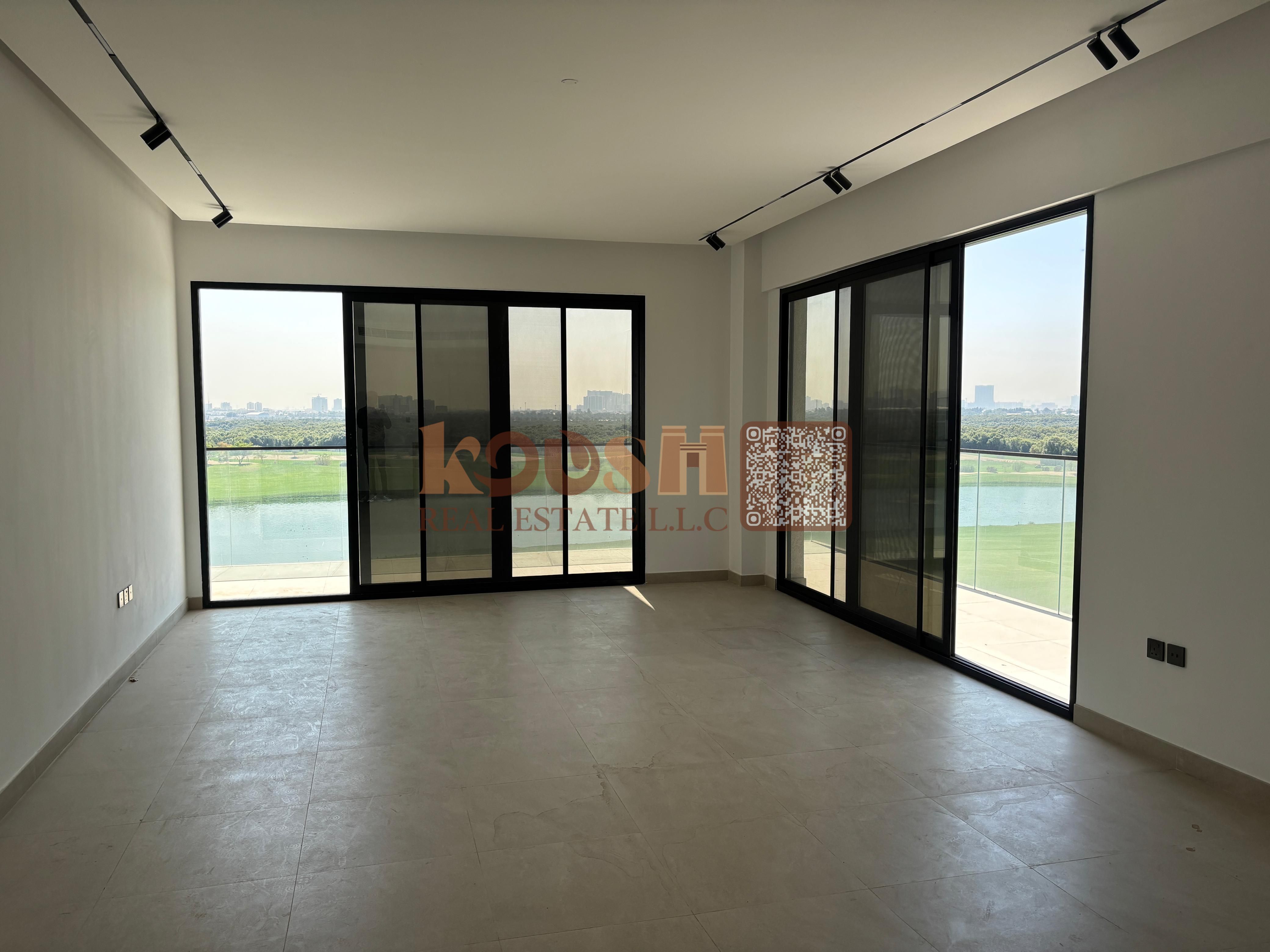Two spacious bedrooms with a golf course view for sale in Al Zorah, Ajman