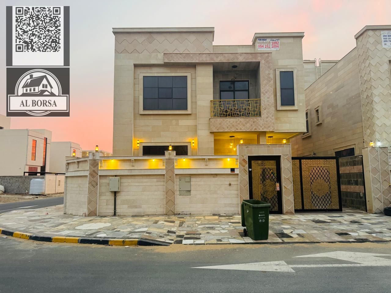 Corner Villa for Rent – Al Zahya, Ajman | 2 Floors + Rooftop