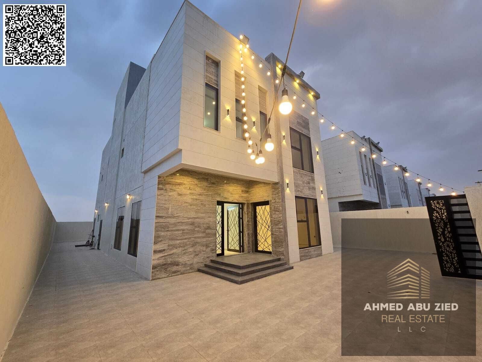 Modern Villa in Basateen Al Zubair | Spacious Plot and Built‑Up Area | Central AC and Electricity | Ground + First + Roof with Master Rooms and Majlis