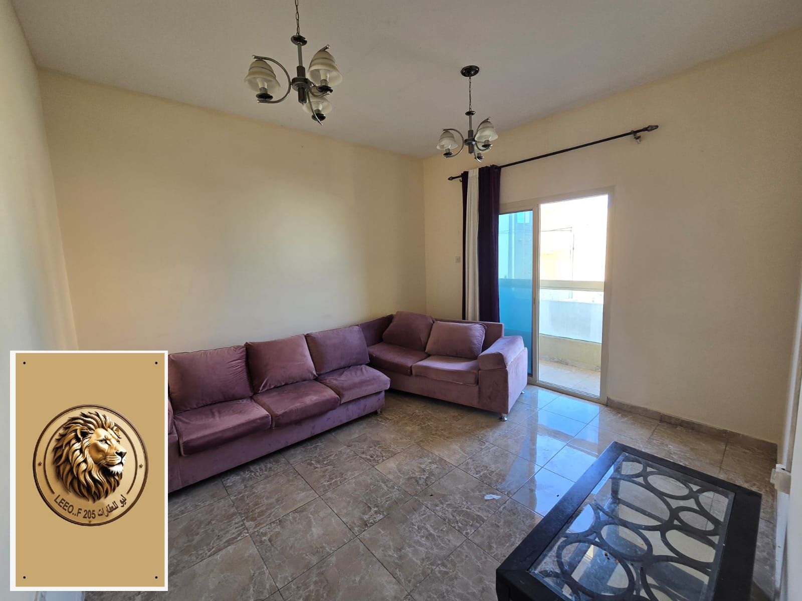 A bedroom and a living room in Al Rawda 2, one of the most beautiful areas in Ajman. The apartment is spacious.