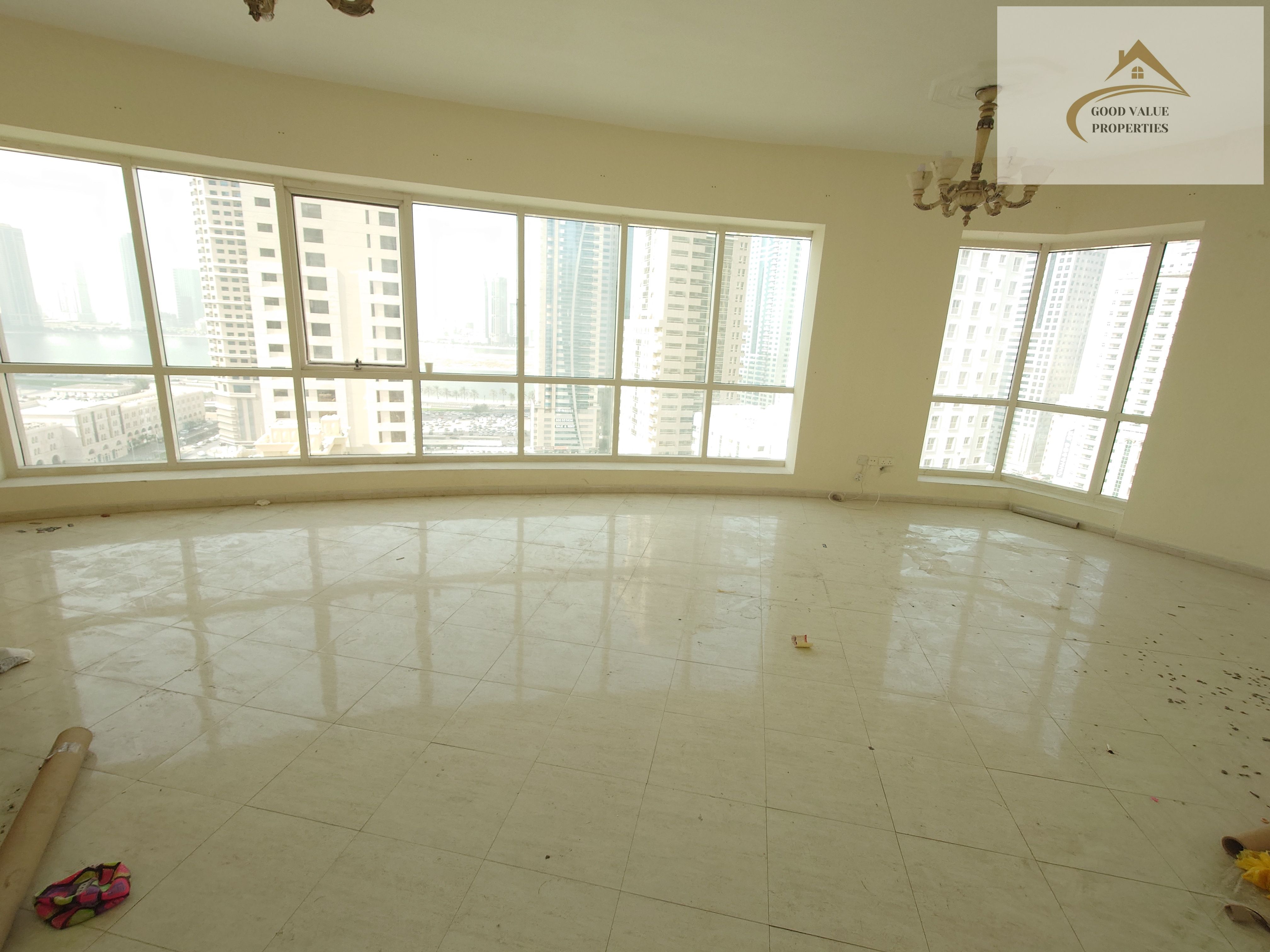 CHILLER FREE 2BHK JUST 65K SEA VIEW GYM SWIMMING POOL FREE NEAR QASBAH CANAL NEAR DUBAI