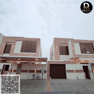 A very special villa for sale on a main road in Al Zahia, Ajman. It features a large setback and comprises two floors with luxurious finishes and spac