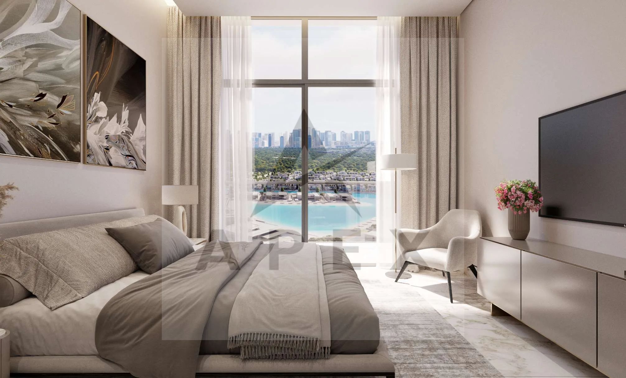 1 Bedroom + Study | Golf Course View | Sobha Hartland 2 | Riverside Crescent 340