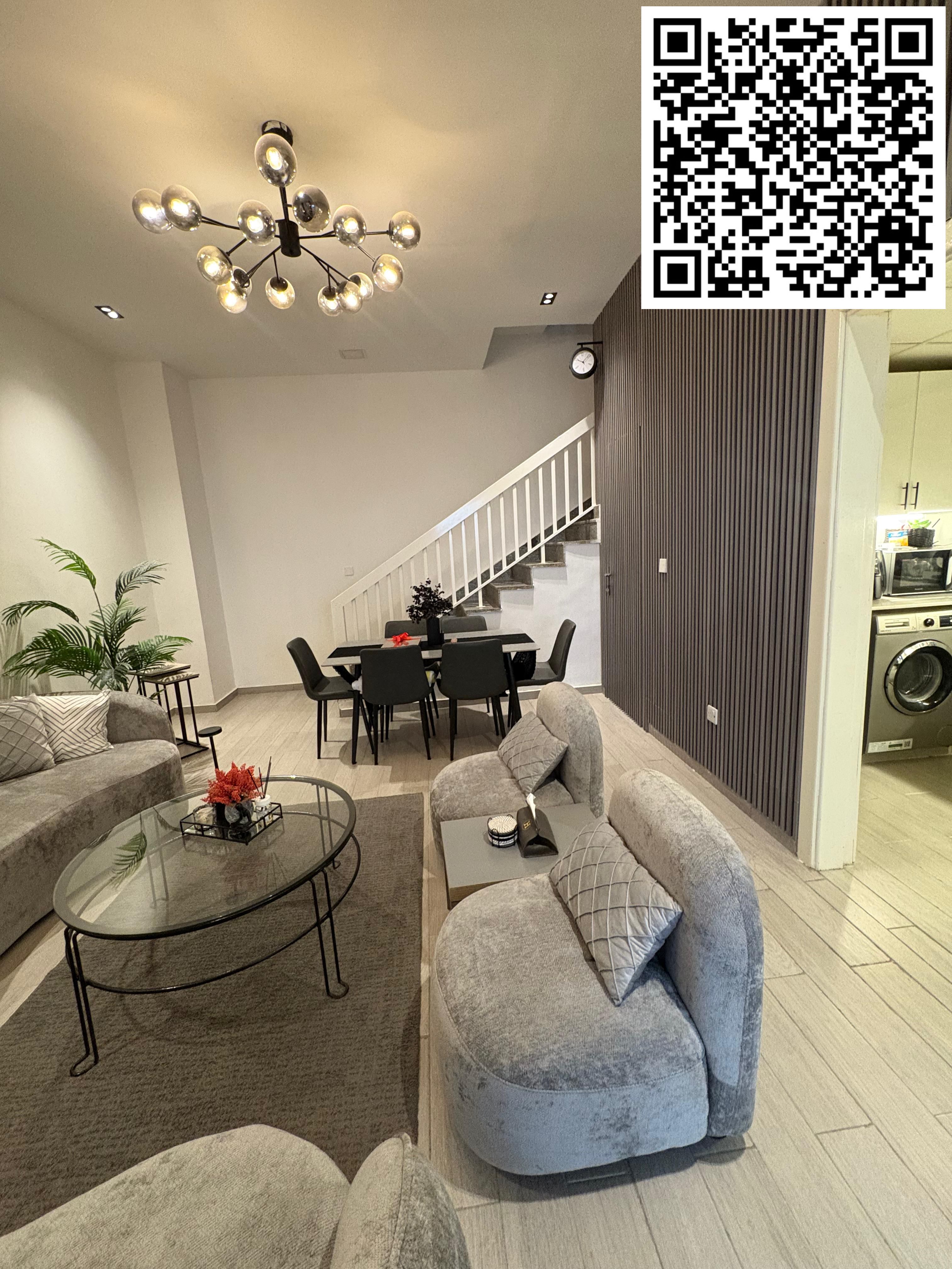 3-bedroom apartment in Uptown Al Zahia, Ajman. Area: 2,200 sq ft. Features: 3 bedrooms, 3 bathrooms, spacious living room, practical design and comfor
