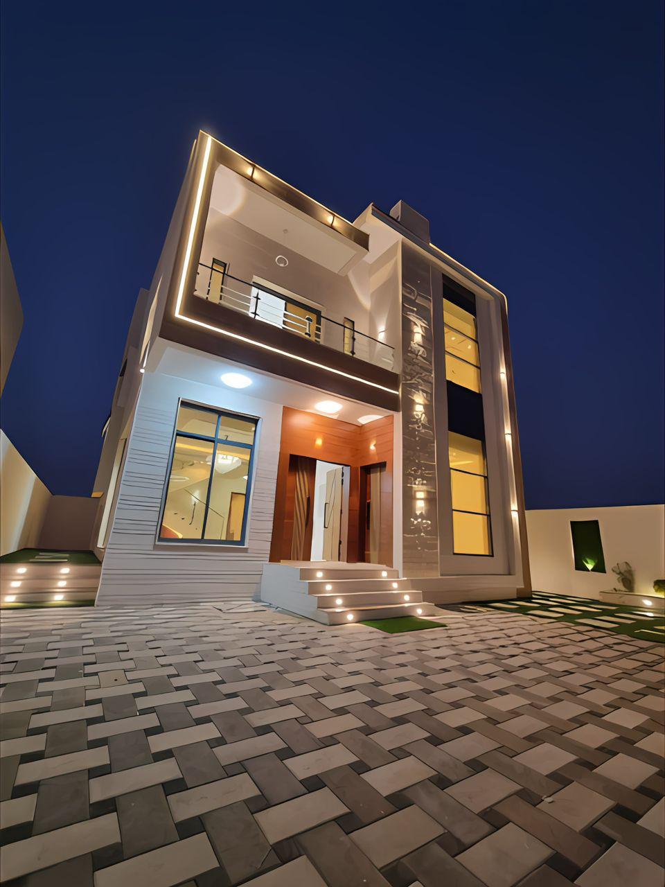 Villa for sale in Al-Haliyo 2 | Two floors and a roof | 5 master bedrooms | Built-up area 3200 sq ft | Price includes registration and ownership fees