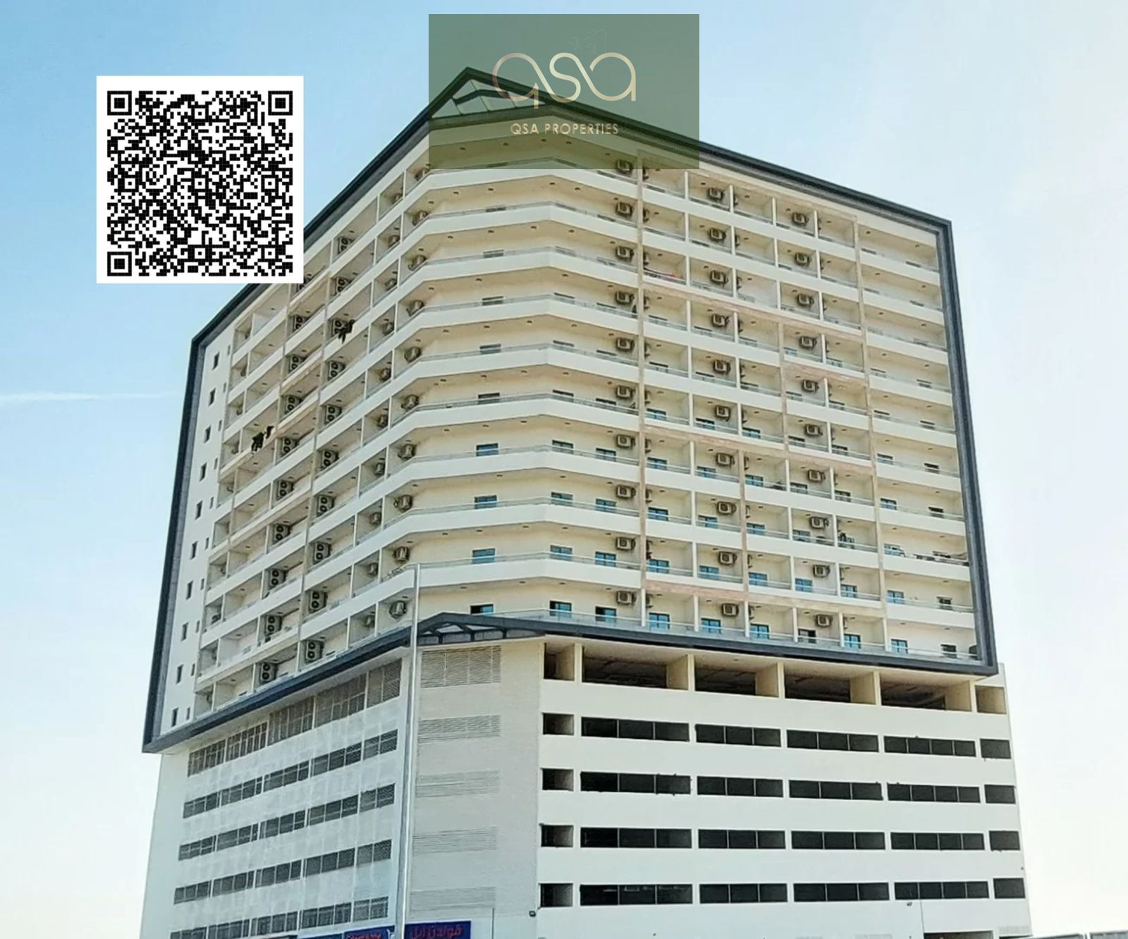 Second-Hand Studio Apartment with Excellent Space, Balcony with Open View, Swimming Pool & Gym in the Tower, Closed to Dubai & Sharjah Exit.