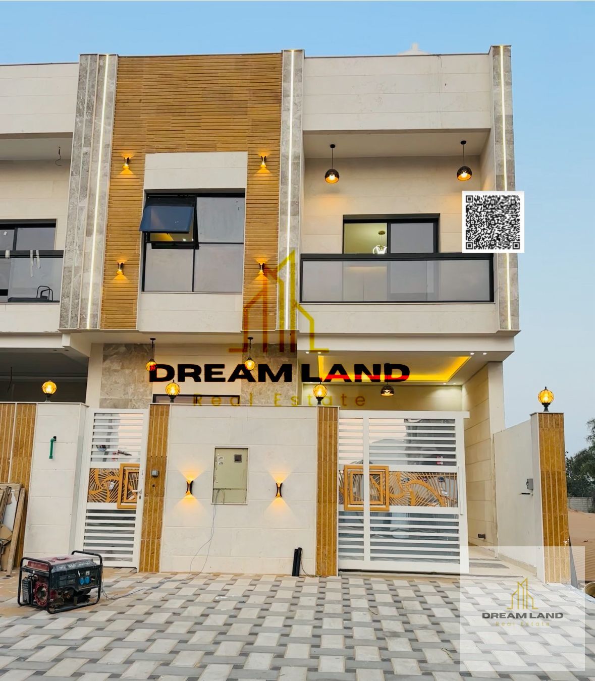 Including registration fees, Adorable town house, consists of 5 master bedrooms with built in wardrobes and rooftop, now for sale in upscale area,