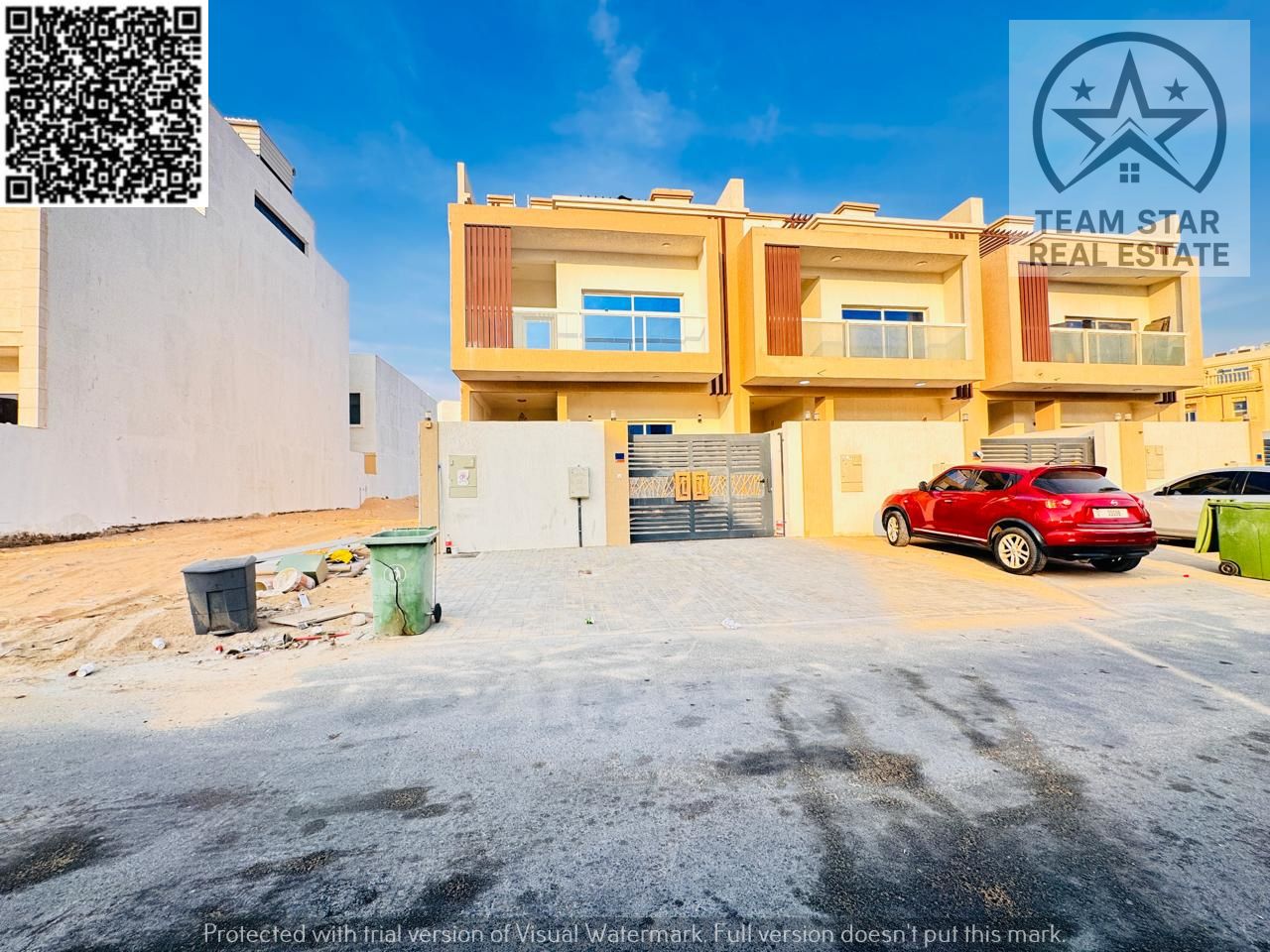 Large villa in a quiet area, close to all services and near a mosque.