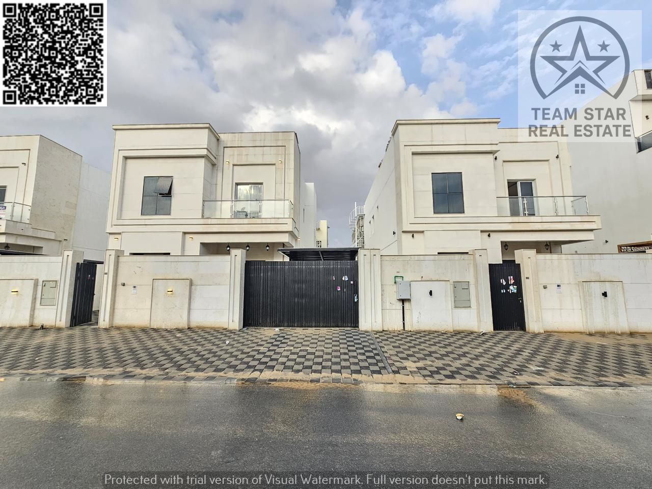 High-end finished villa with master bedrooms, near a