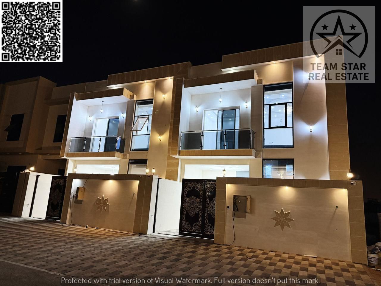 High-end finished villa with master bedrooms, near a mosque