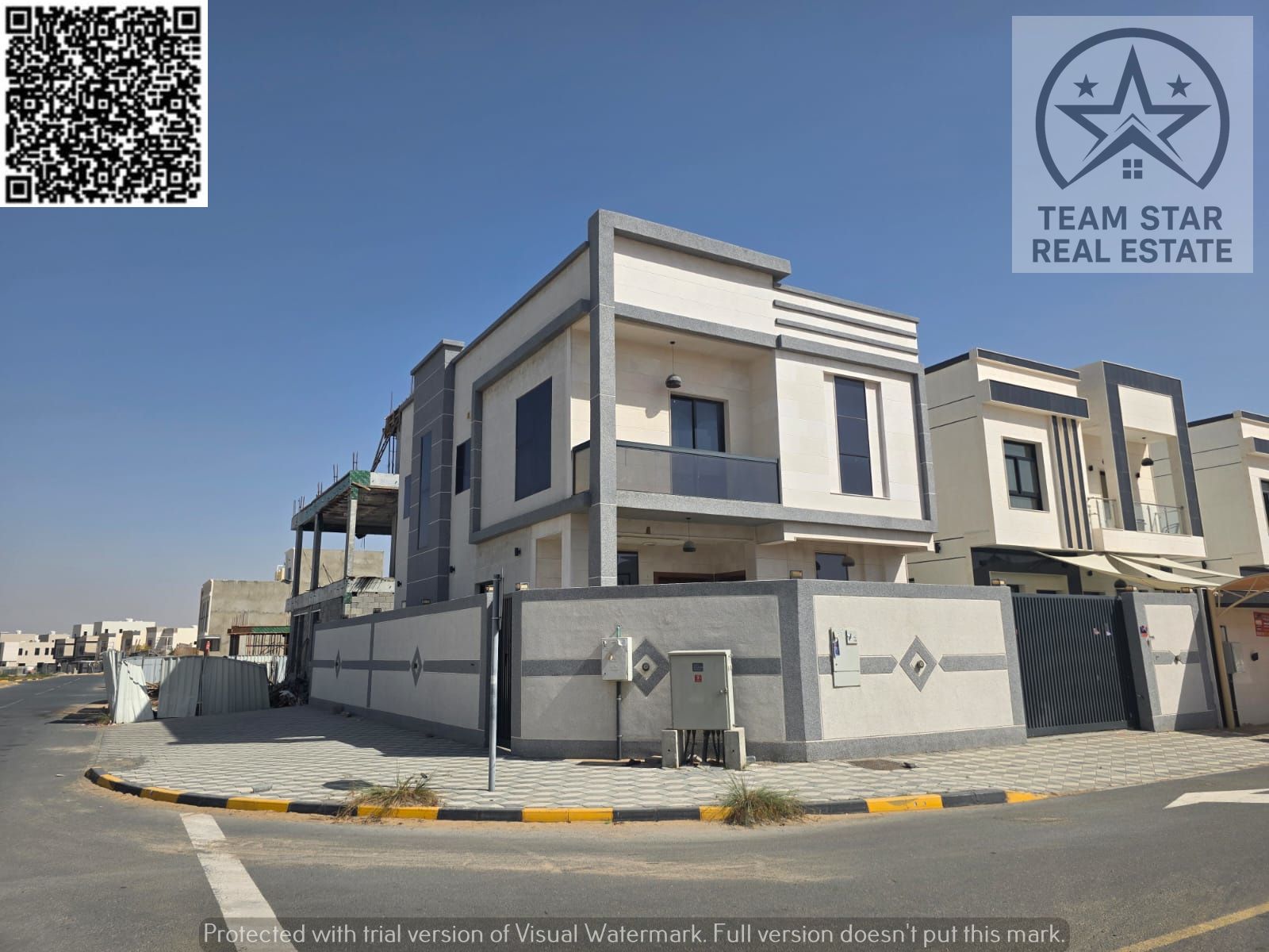 High-end villa with master bedrooms, near a mosque
