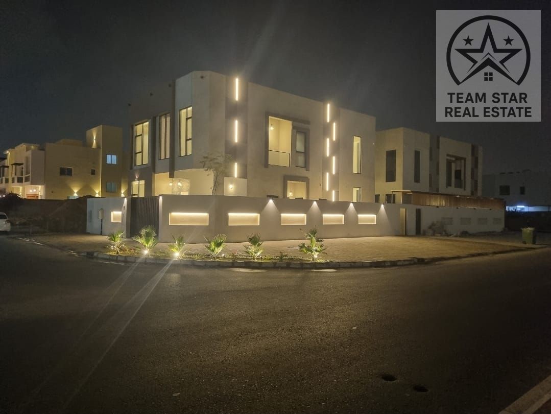 New Corner Villa in Al Yasmeen | 5 Master BR + Maid’s Room with Bath | Huge Space