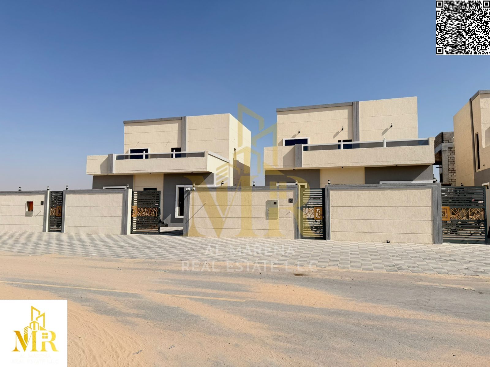 Villa with all registration and ownership fees included, near all services and close to Sheikh Mohammed Bin Zayed Road. Freehold ownership for all nat